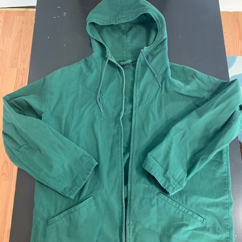 Vintage j crew anorak hunter green Large
